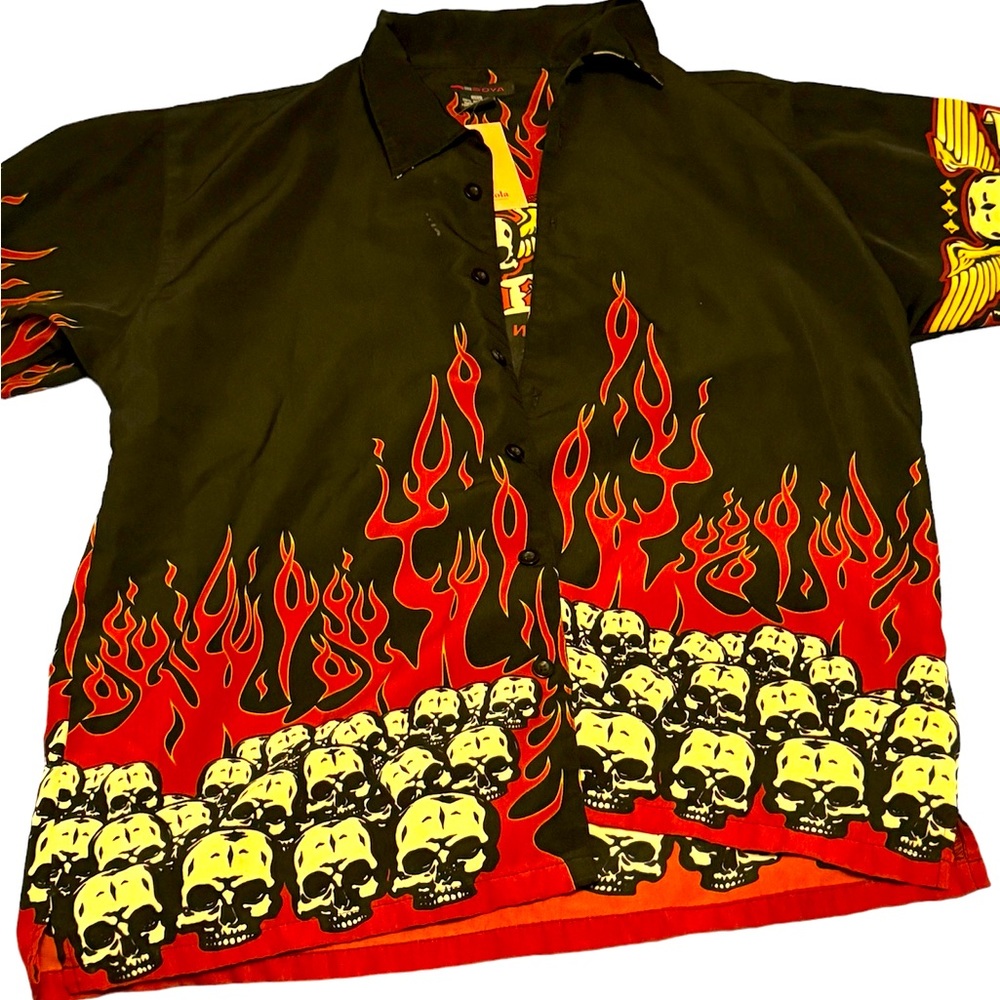 SOYA FLAME BUTTON DOWN SHIRT